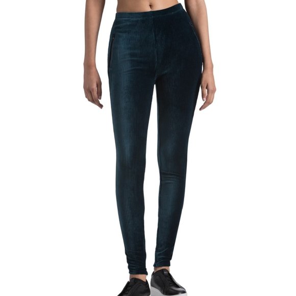 Juicy Couture velour ribbed ankle zip leggings - Picture 4 of 12